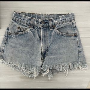 Vintage Levi 501 orange tag Jean shorts